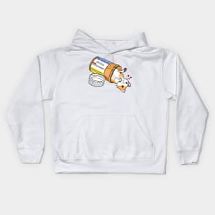 Calico kitty antidepressant love medicine Kids Hoodie